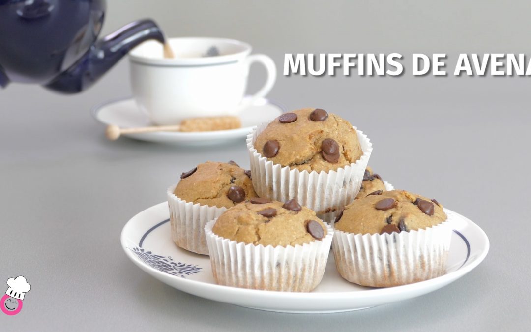 Muffins de avena sin gluten. ¡Una receta sanísima!