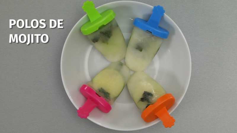 Polos de mojito caseros