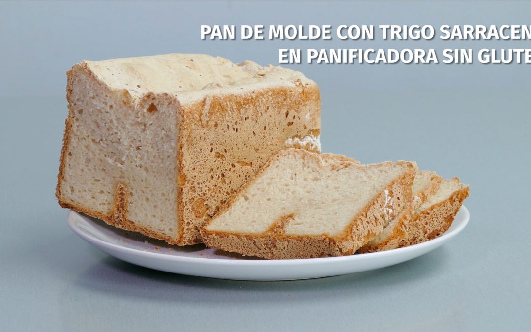Pan de molde con trigo sarraceno en panificadora sin gluten