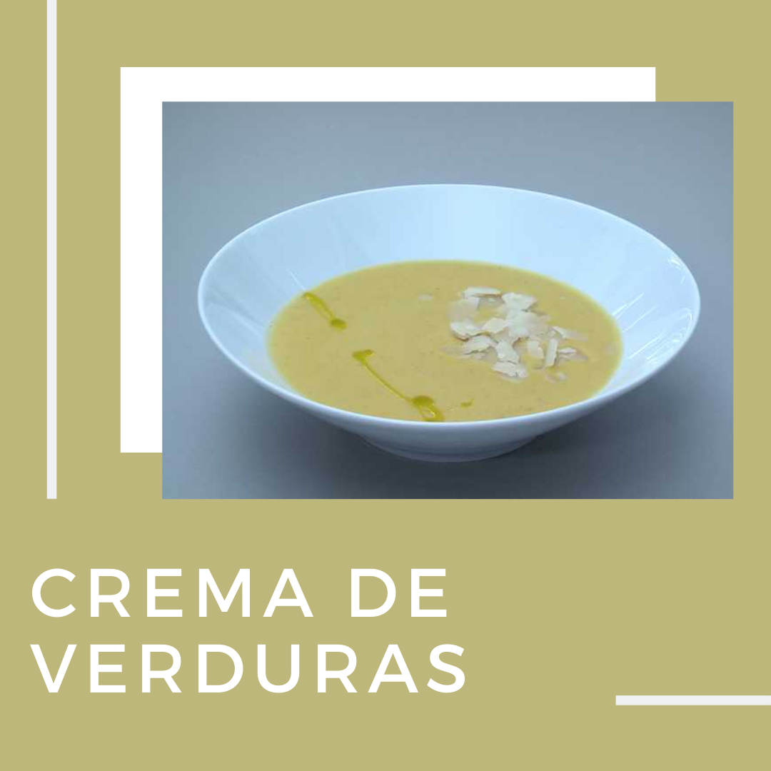 crema de 7 verduras con emmental casera sin gluten