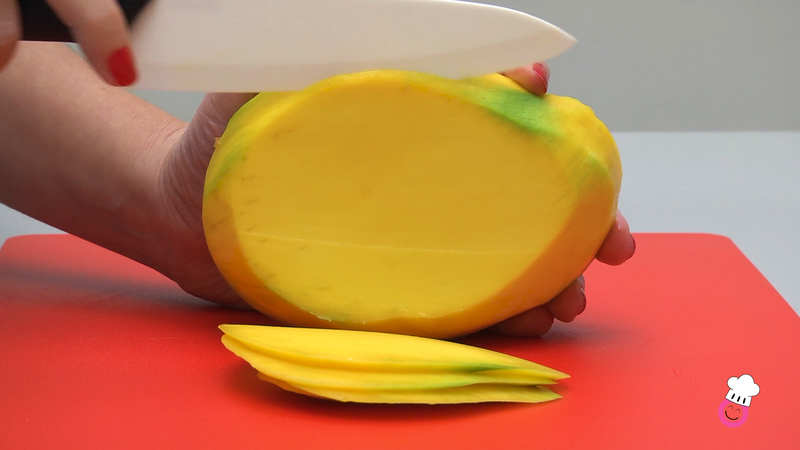 Milhojas de mango sin gluten