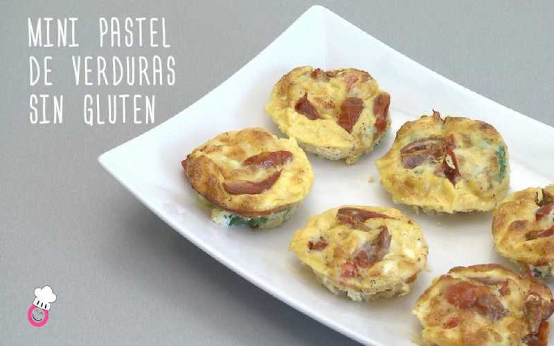 Mini pastel de verduras sin gluten