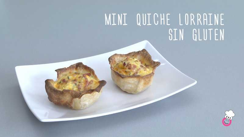 mini quiche Lorraine sin gluten