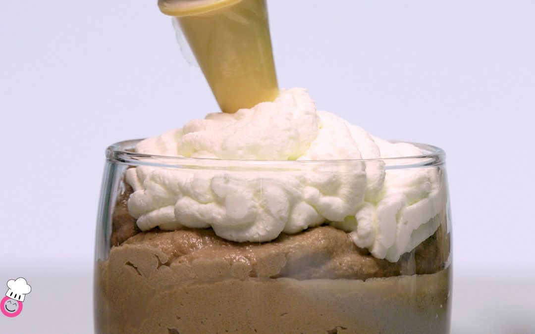 Mousse rápida de crema de chocolate sin gluten